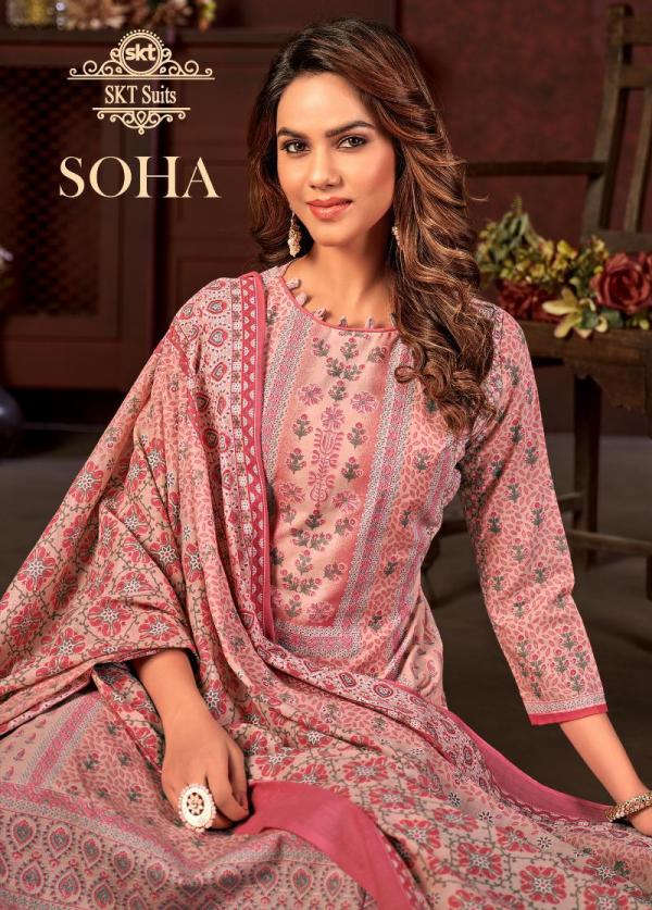 Skt Soha New Designer Cotton Dress Material Collection